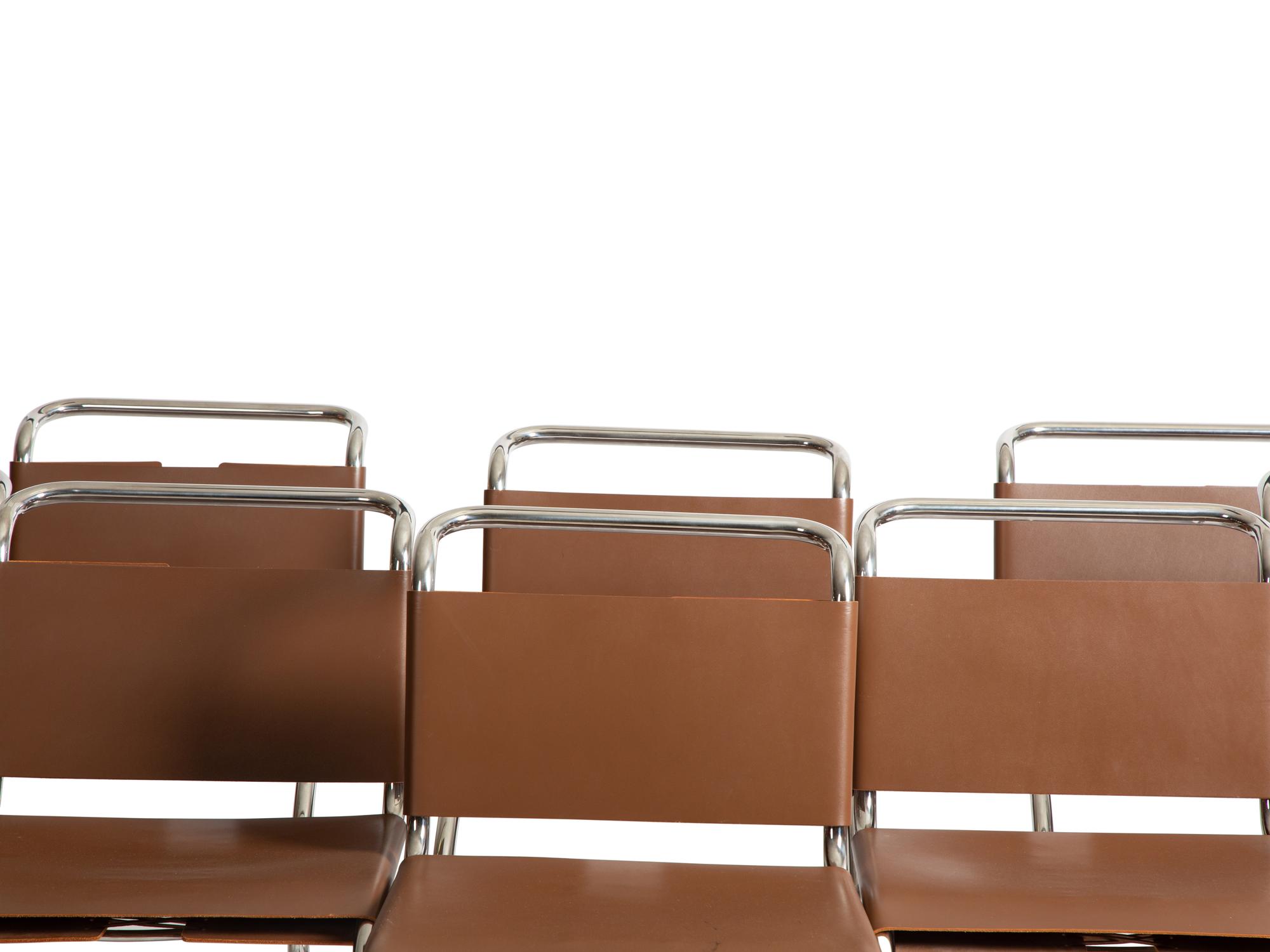 Set of Eight MR10 Chairs Knoll, USA