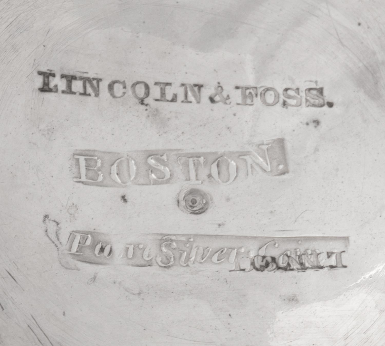 A Group of Three American Coin Silver Presentation Table Articles
