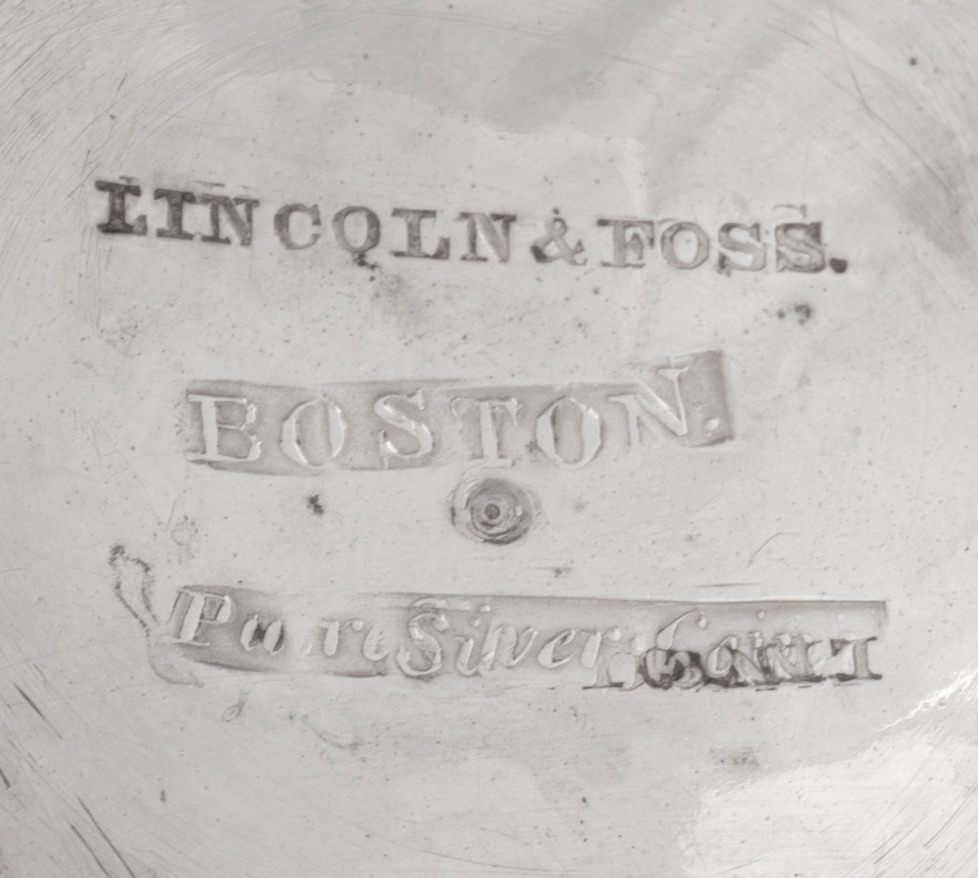 A Group of Three American Coin Silver Presentation Table Articles