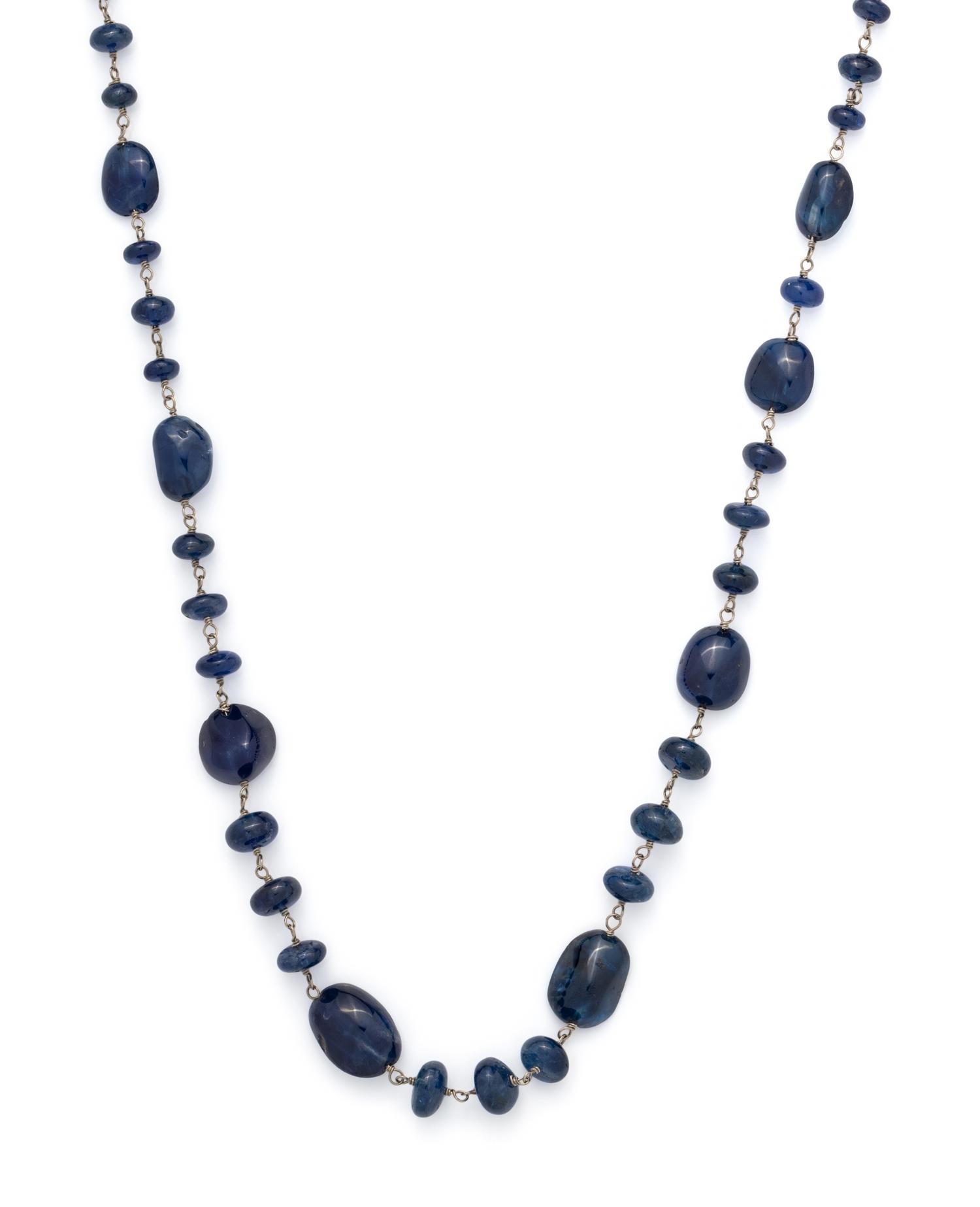 SAPPHIRE BEAD NECKLACE