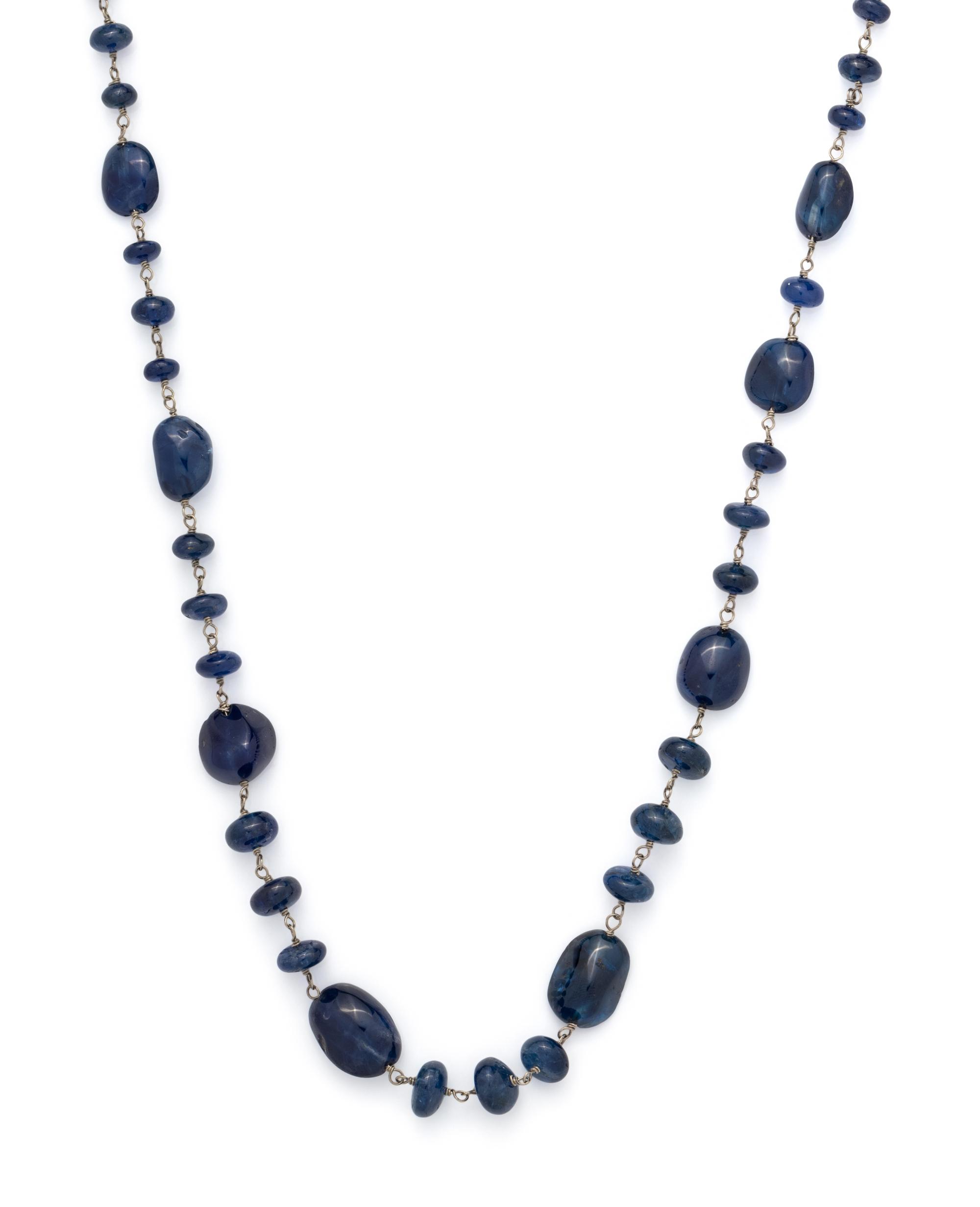 SAPPHIRE BEAD NECKLACE