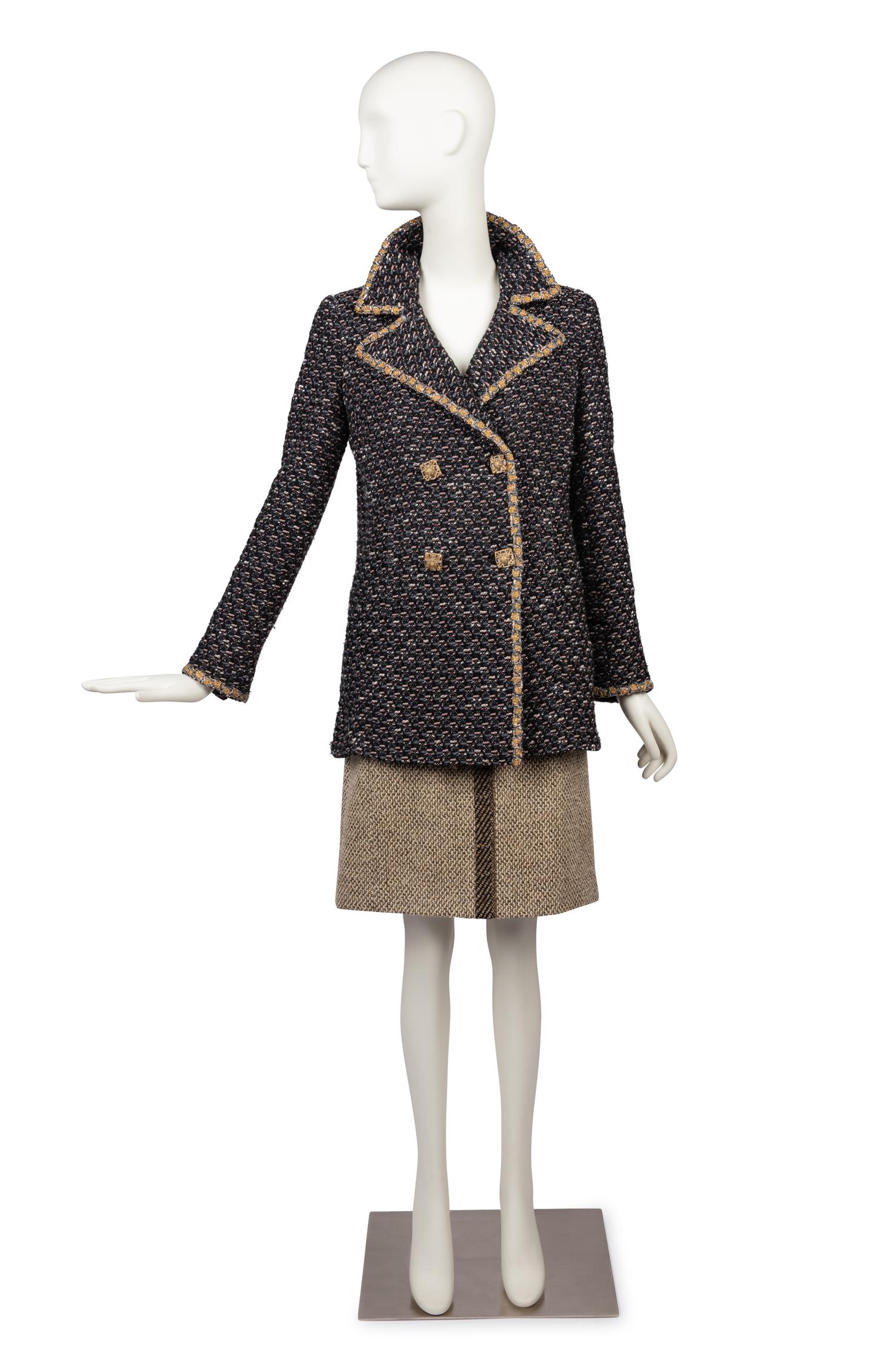Chanel Long Double Breasted Coat, 2010-20s