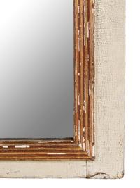 An Empire Style Painted and Parcel Gilt Mirror