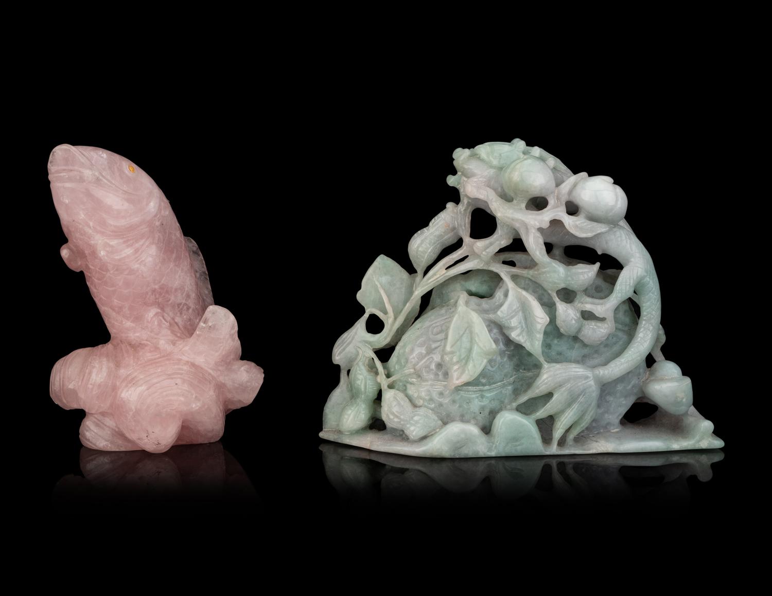 Two Chinese Hardstone Carvings