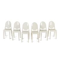 A Set of Six Philippe Starck Ghost Chairs