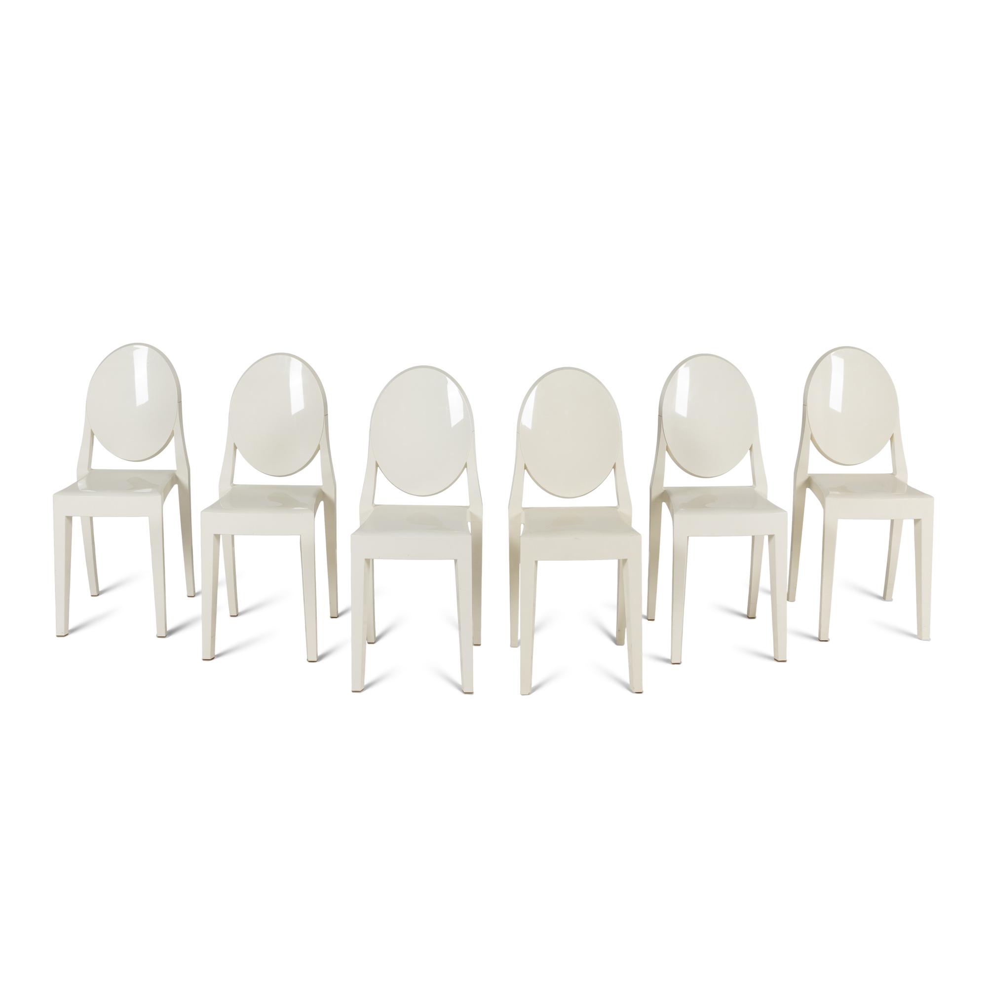 A Set of Six Philippe Starck Ghost Chairs