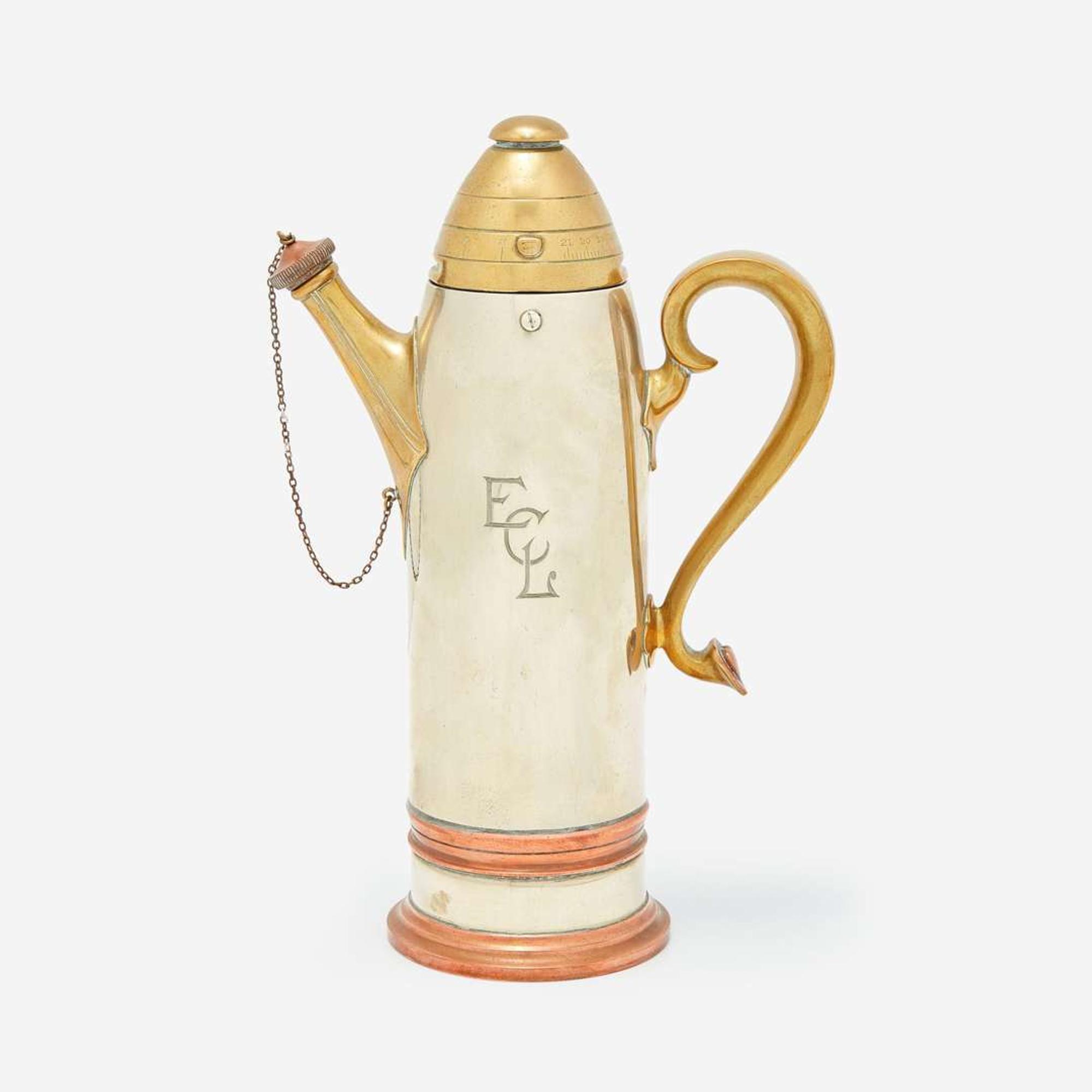 An American Artillery Shell Cocktail Shaker attributed to Gorham Manufacturing Co., circa 1918