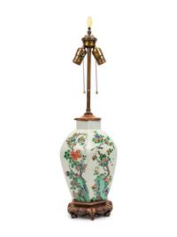 A Chinese Famille Verte Porcelain Jar