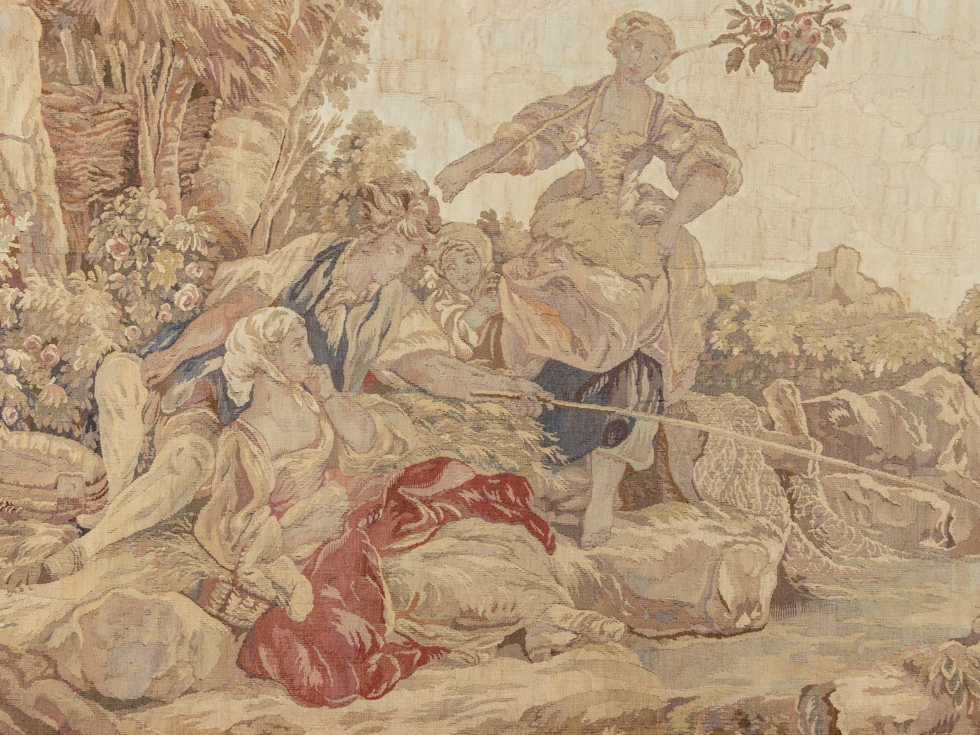 A French Wool Tapestry in the Manner of Gobelins