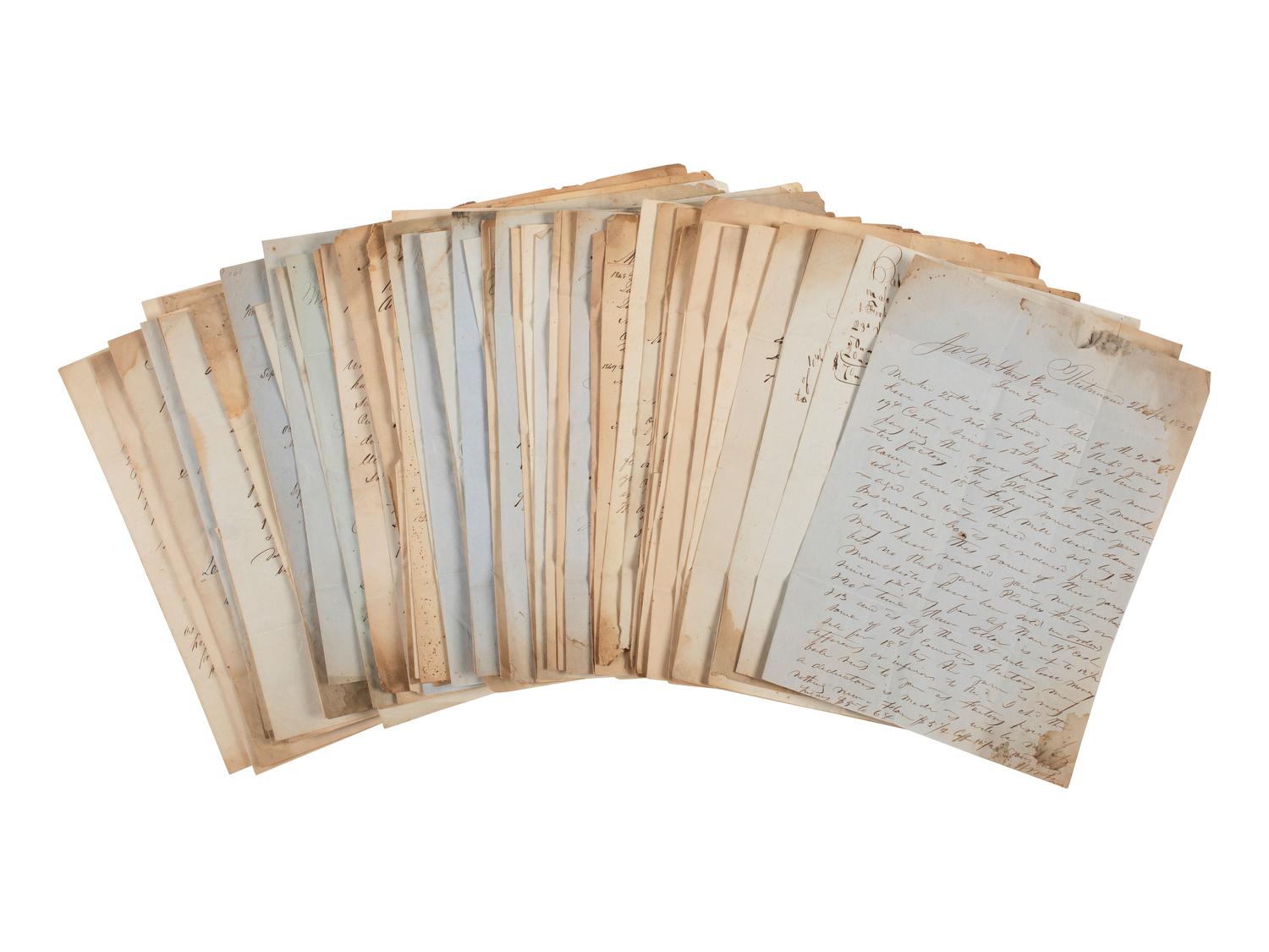 [BUSINESS]. Business correspondence of James M. Stout of New Hope, Virginia, ca 1830s-1850.