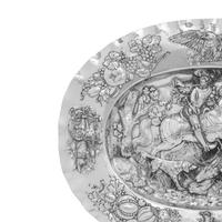 A German Silver Sideboard Dish