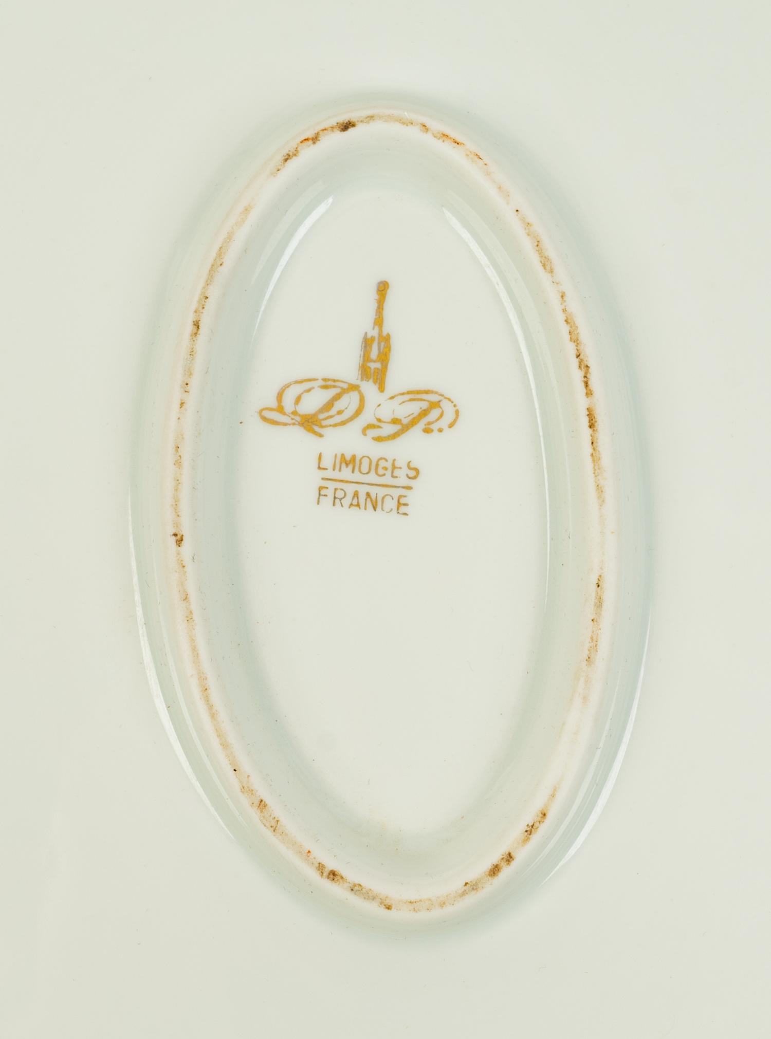 A Limoges Painted Porcelain Tureen and Undertray — 20TH CENTURY