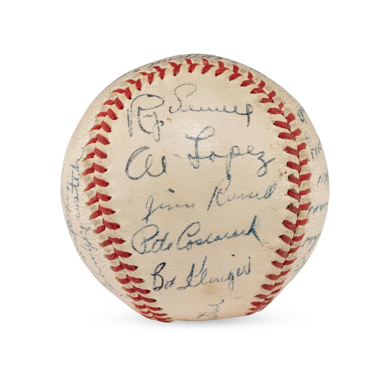 A 1943 Pittsburgh Pirates Team Signed Autograph Baseball (Beckett Authentication Services Letter of Authenticity)