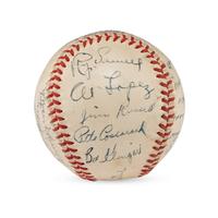 A 1943 Pittsburgh Pirates Team Signed Autograph Baseball (Beckett Authentication Services Letter of Authenticity)