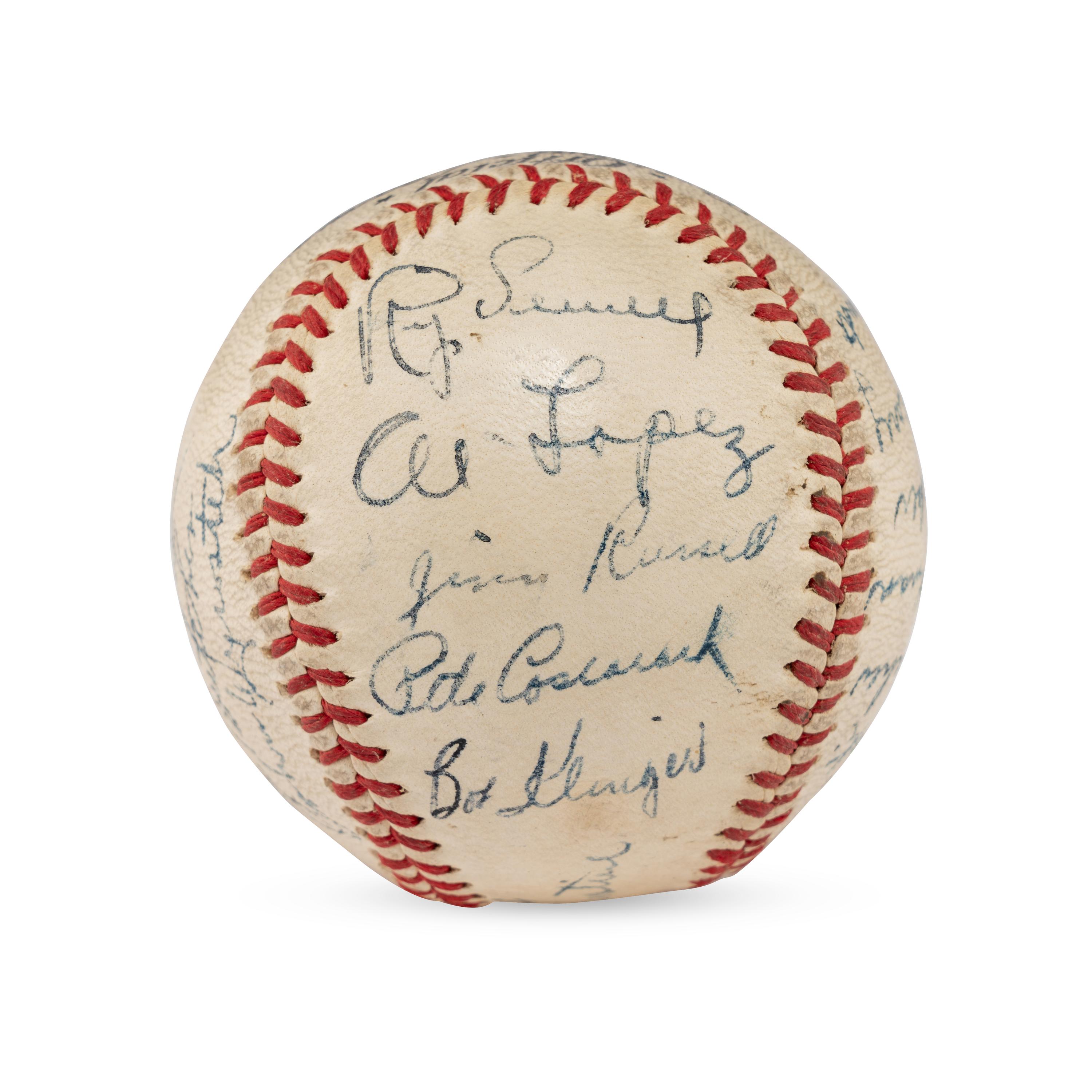 A 1943 Pittsburgh Pirates Team Signed Autograph Baseball (Beckett Authentication Services Letter of Authenticity)