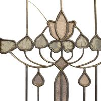 A Pair of Prairie School Leaded Glass Doors 42" W x 1.5" D x 81.5" H — United States, Early 20th Century