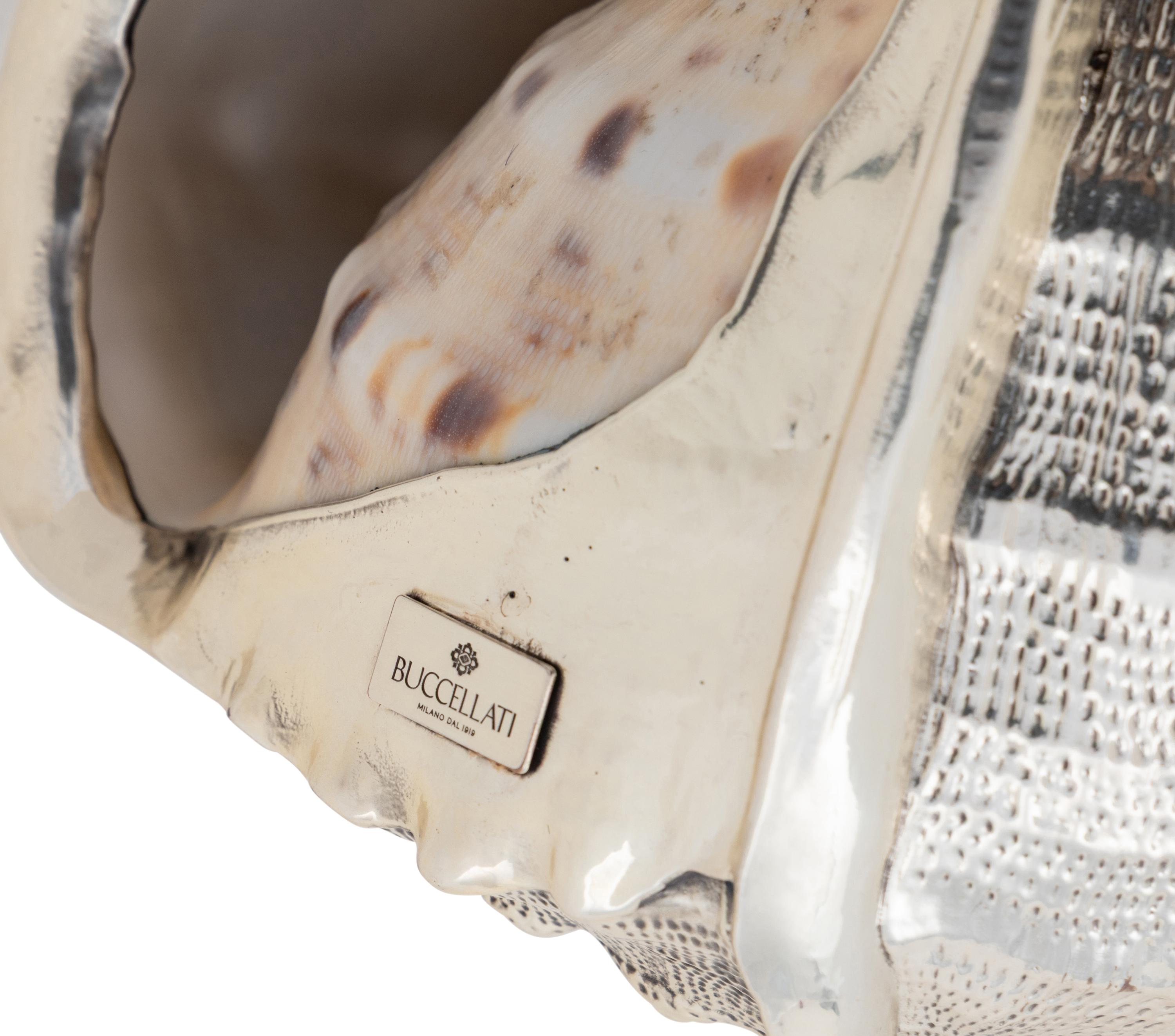 Three Buccellati Silver-Wrapped Shells