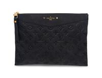 Louis Vuitton Black Leather Clutch
