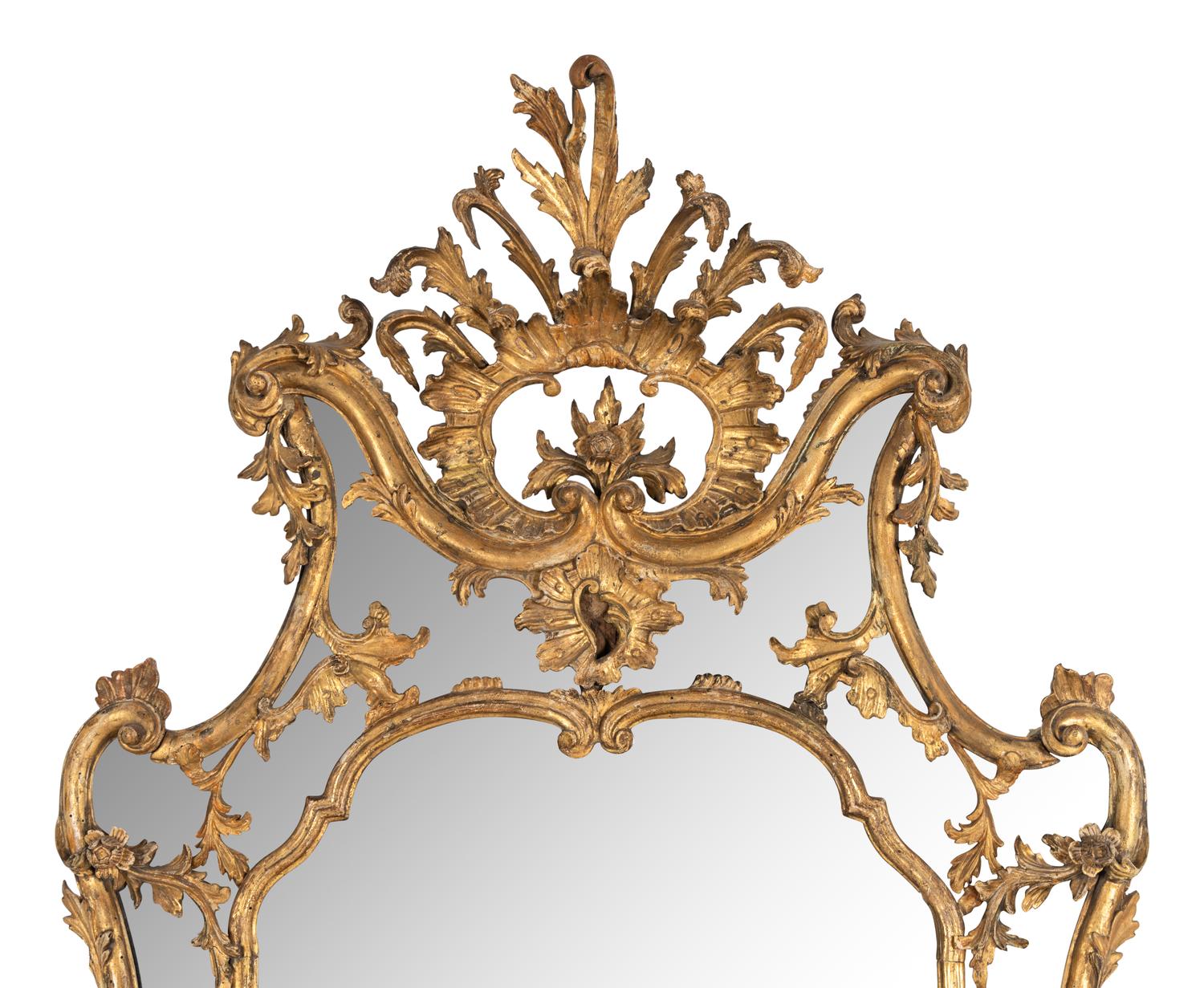 An Italian Rococo Giltwood Mirror