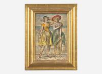Reginald Marsh (American, 1898-1954) - On the Boardwalk (A Double-Sided Work)