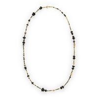 Wendy Ramshaw, Yellow Gold and Black Basalt Bead Necklace