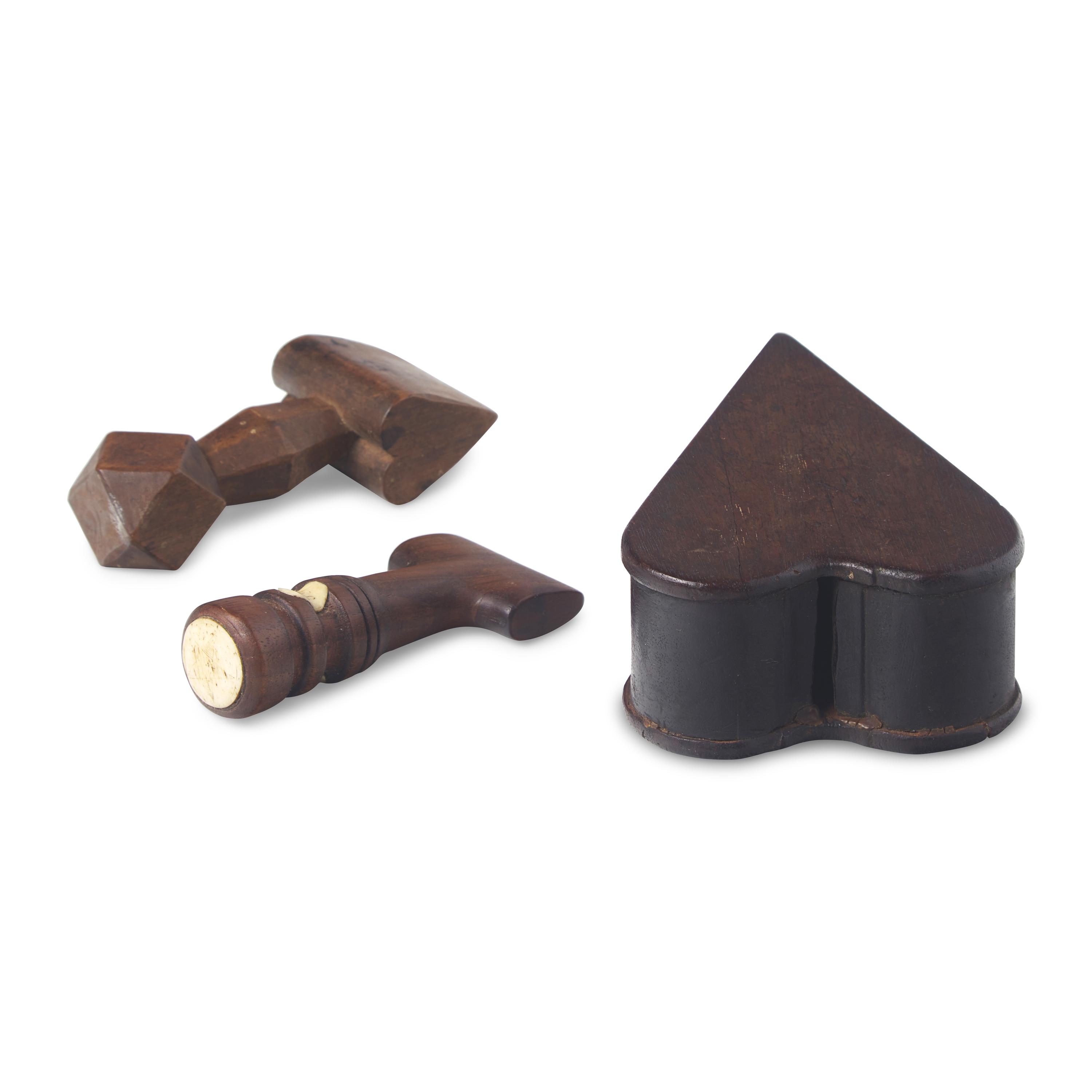 Three Carved Wood Items