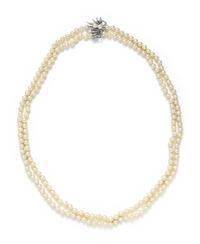 CULTURED PEARL AND DIAMOND CONVERTIBLE NECKLACE