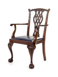 A Set of Eight George III Style Mahogany Dining Chairs