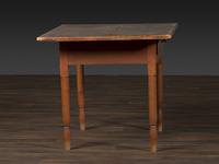 A Late Federal Red-Stained Maple and Pine One-Drawer Tavern Table