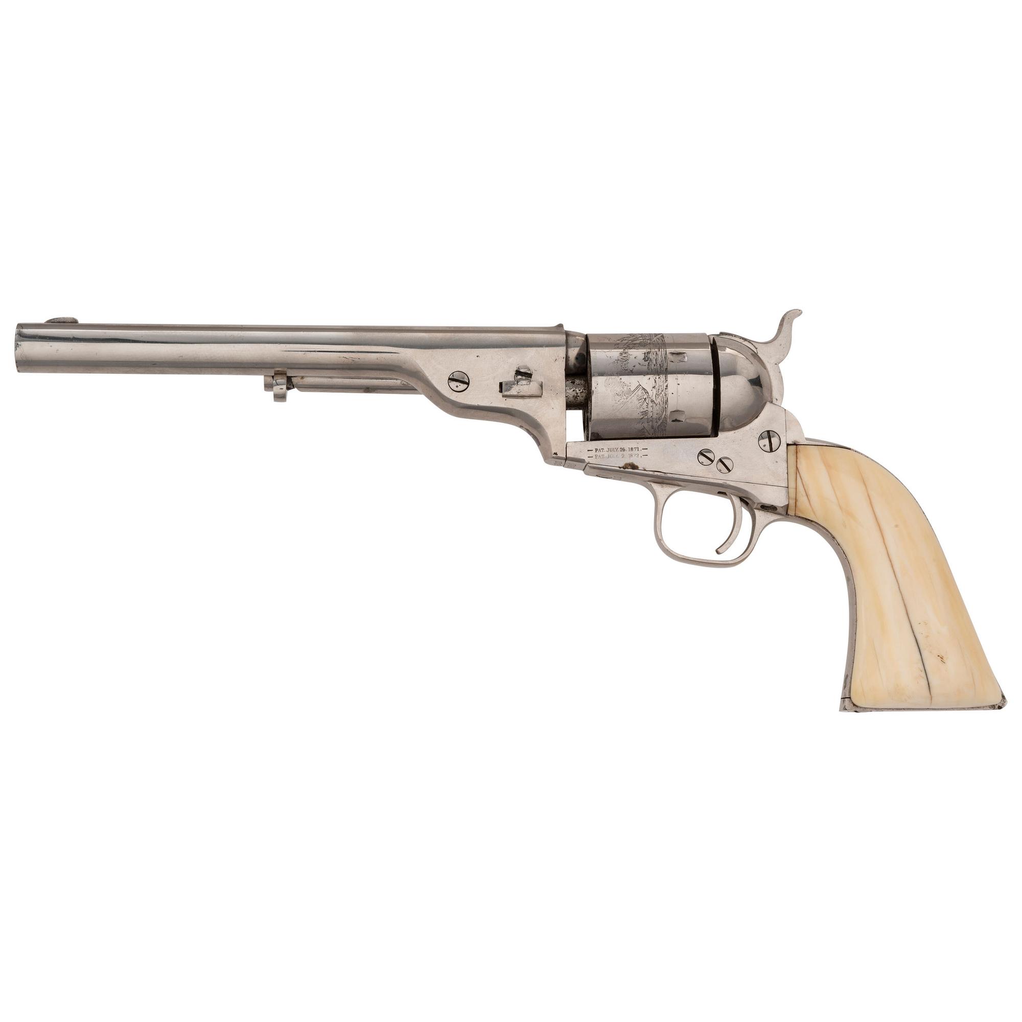 Re-Nickeled Colt Model 1871-72 Open Top Revolver