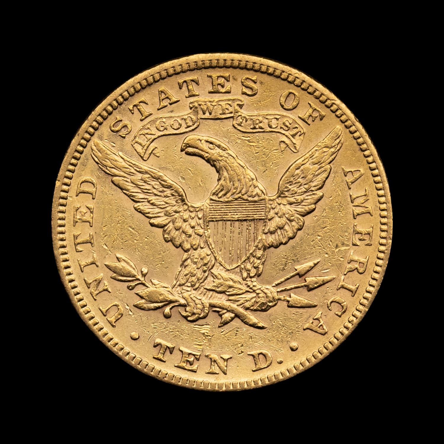 An 1881 Liberty Head $10 Gold Coin
