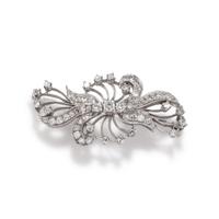 WHITE GOLD AND DIAMOND BROOCH