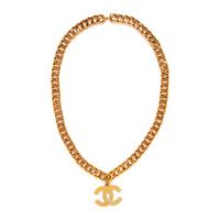Chanel, Oversized CC Pendant Chain Necklace