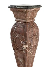 An Italian Red-Veined Marble Pedestal