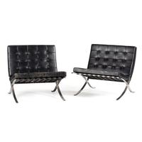 A Pair of Knoll Barcelona Chairs