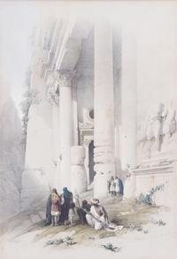 David Roberts, (British, 1796-1864), Karnac, Temple of Aboo Simbel, Dendera, El Kasne and Temple of Baalbec (five works)