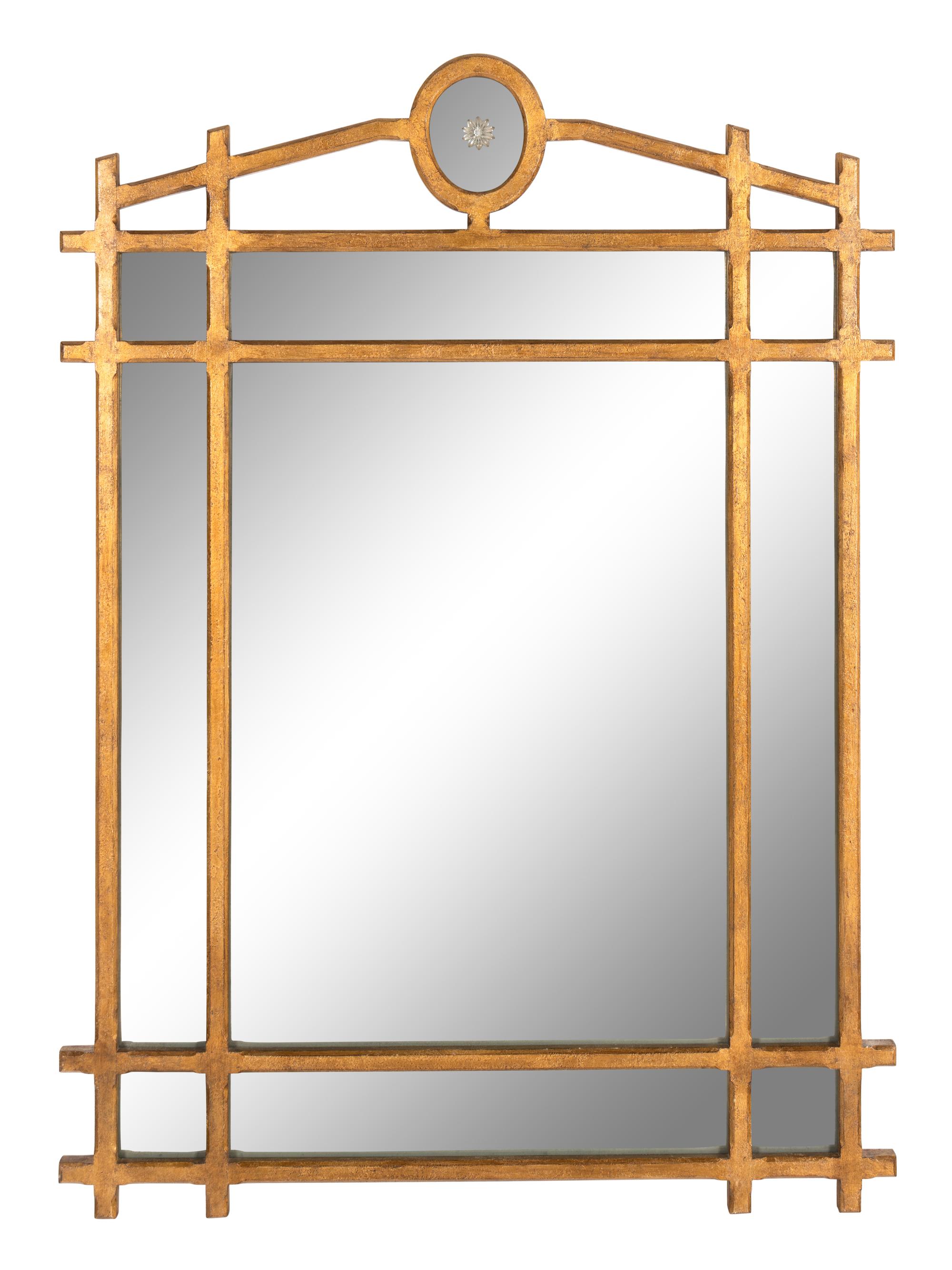 A Contemporary Giltwood Mirror