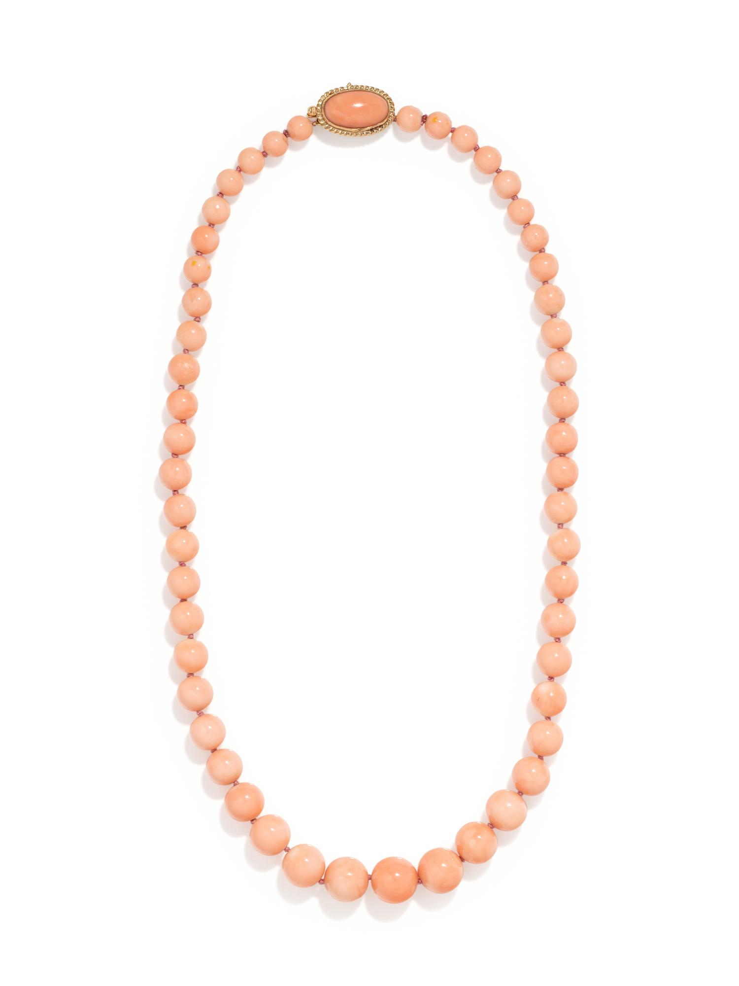 CORAL BEAD NECKLACE