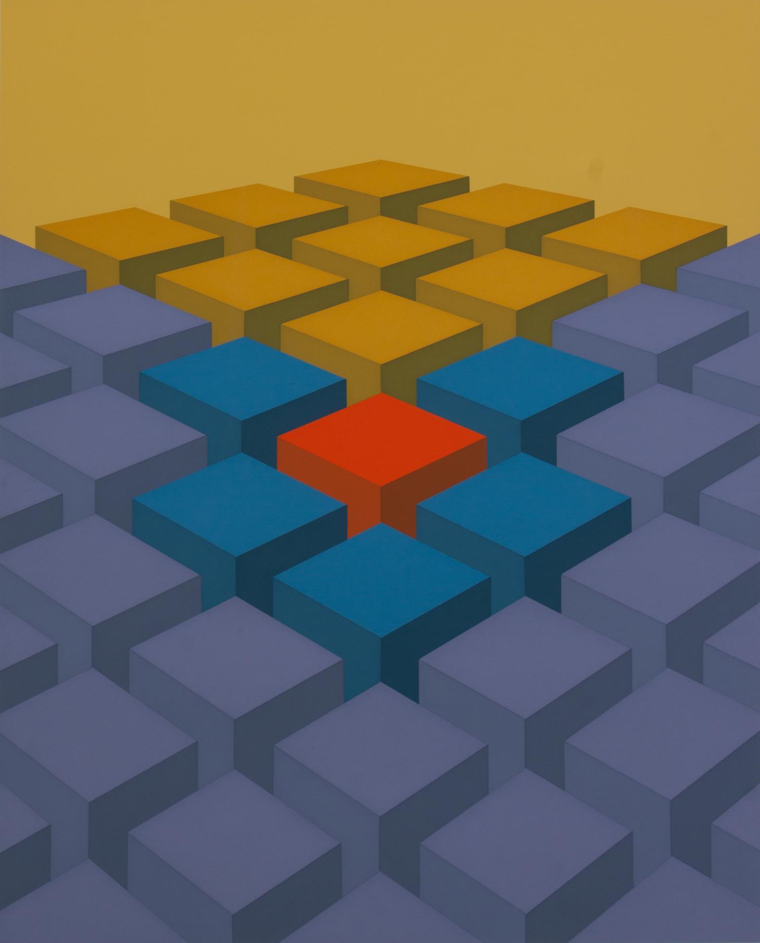 Marko Spalatin, (American, b. 1945), Cube Field IX