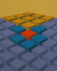Marko Spalatin, (American, b. 1945), Cube Field IX