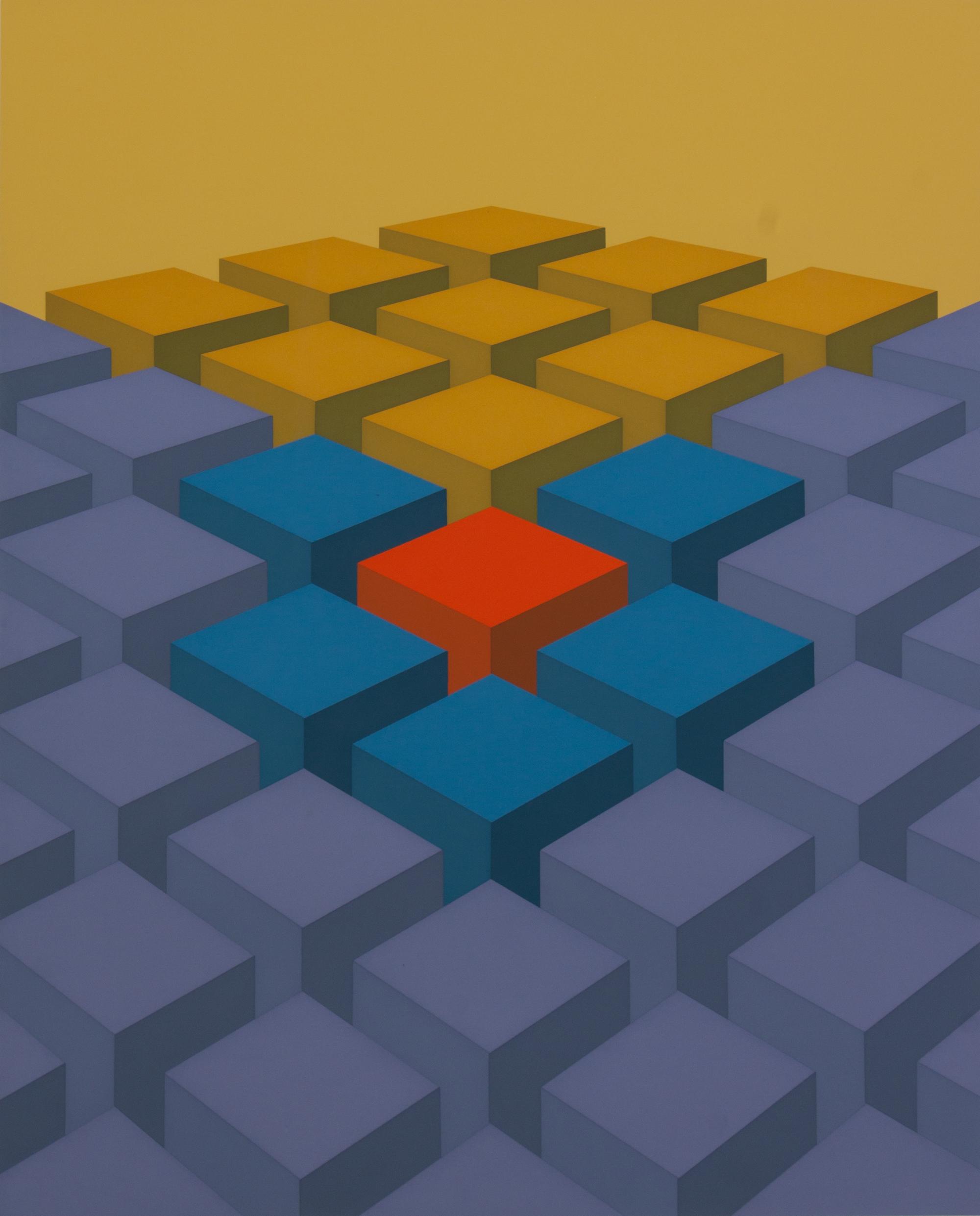 Marko Spalatin, (American, b. 1945), Cube Field IX