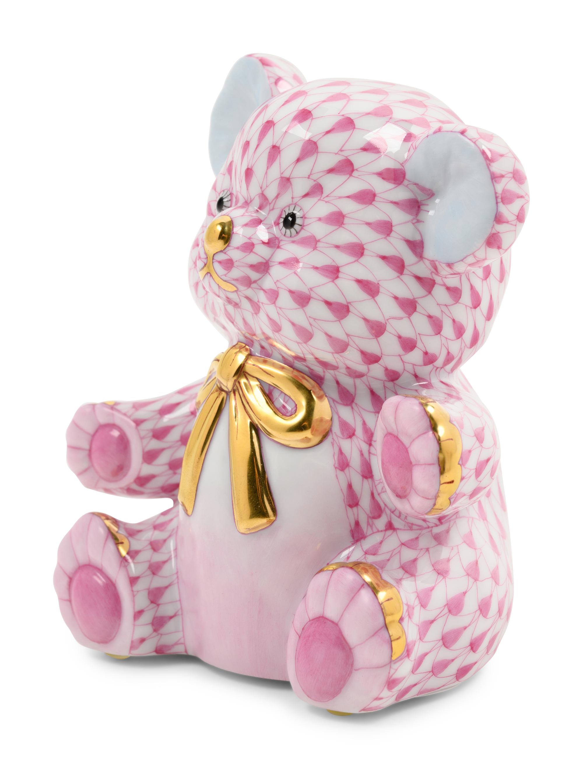 A Herend Porcelain Teddy Bear