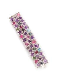 MULTIGEM AND DIAMOND BRACELET