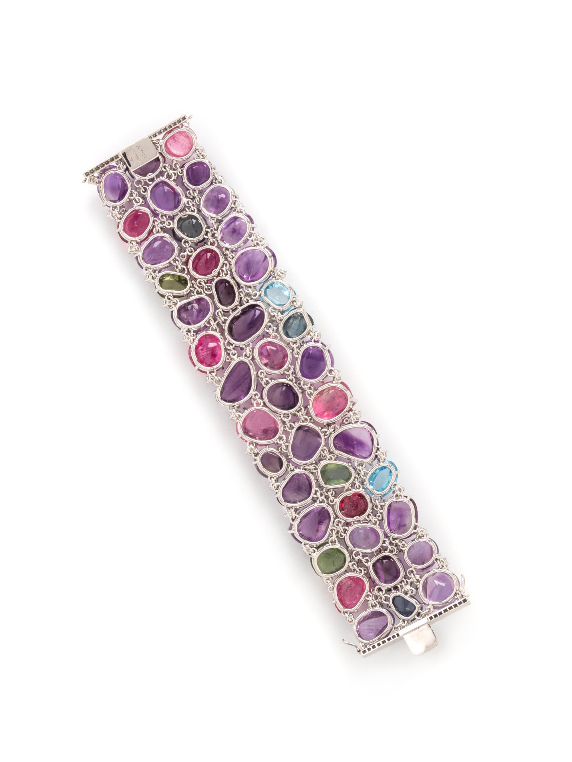 MULTIGEM AND DIAMOND BRACELET