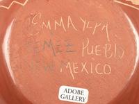 Carved Redware Pottery Vase, with Sgraffito