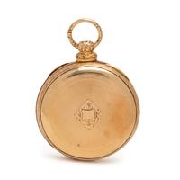 GOLD-FILLED OPEN FACE POCKET WATCH