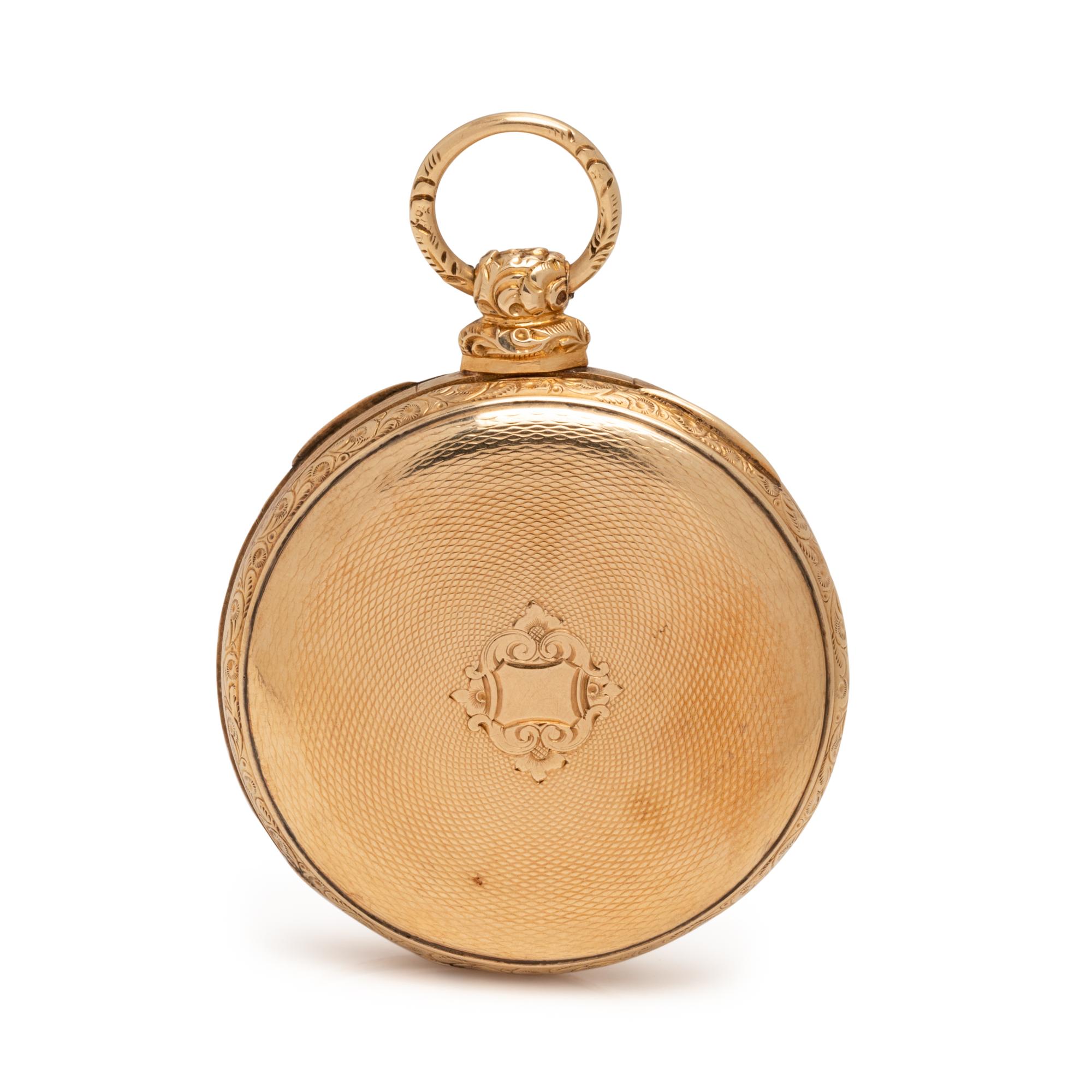 GOLD-FILLED OPEN FACE POCKET WATCH