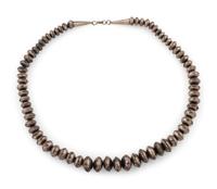 Navajo Silver Pearl Necklace