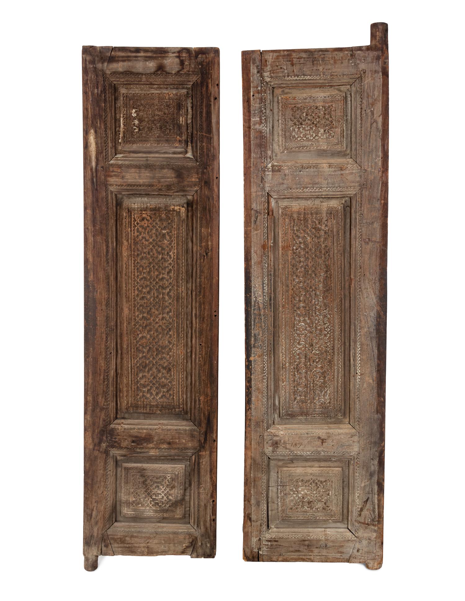 Two Persian Door Panels
