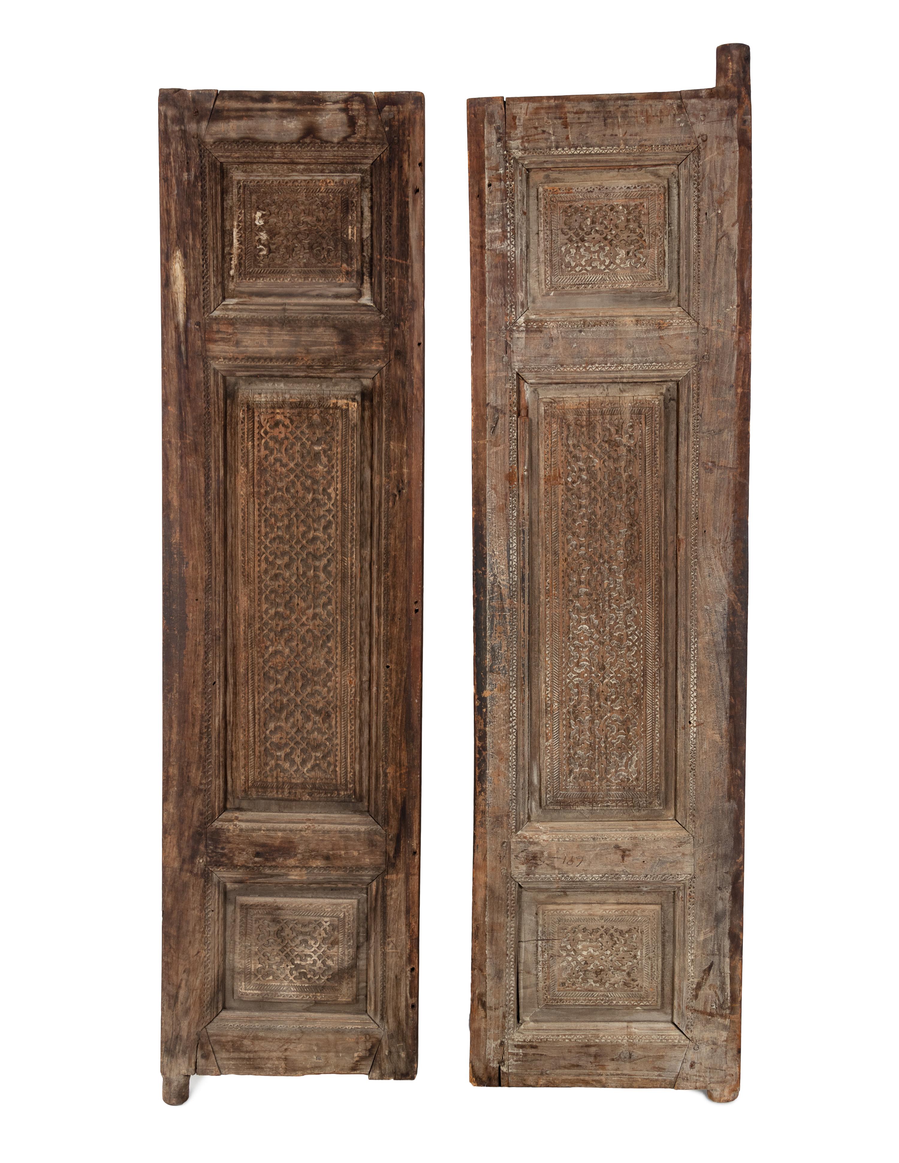 Two Persian Door Panels